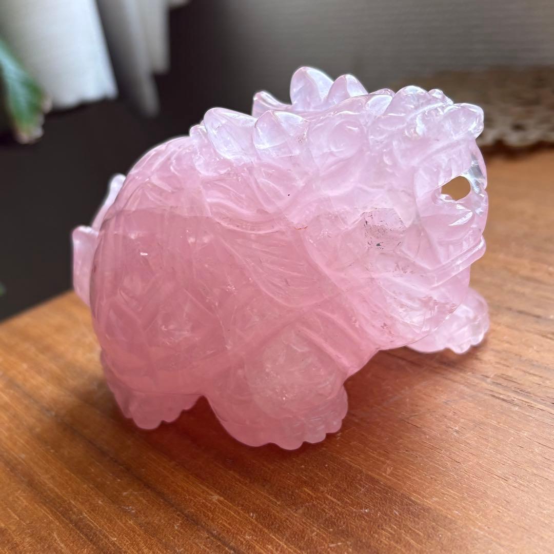 高品質 マダガスカル産 龍亀（ロングイ）置物490g