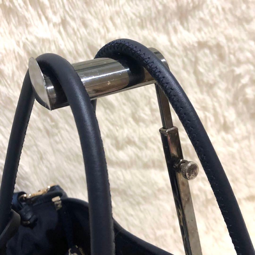 未使用✨ケイトスペード　 2way ショルダーバッグ トートバッグ　ネイビー系