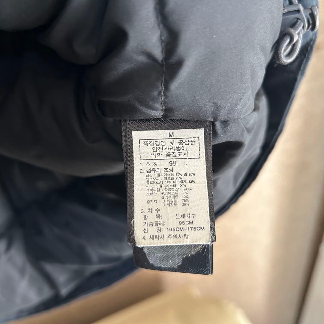 ノースフェイスダウンジャケット モッズコートネイビーフェイクファーハイベントF4