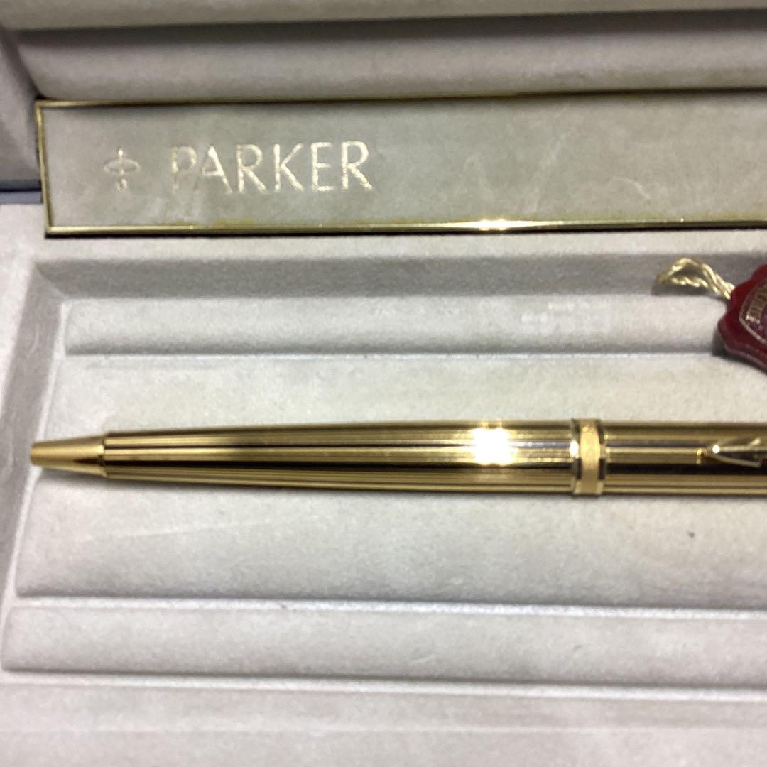 パーカー　ボールペン　プリミア　アテネス　23Kゴールドストライプ