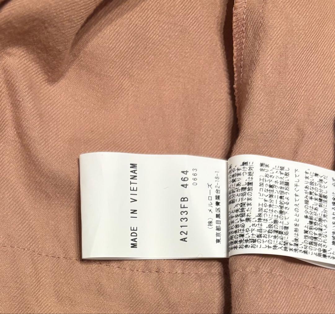 ピンクハウス♡フード付きブラウス　ピコフリル　リボン　　くすみピンク