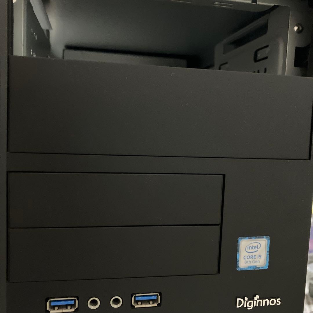 ジャンク　Diginnos デスクトップPC Core i5 8400本体のみ