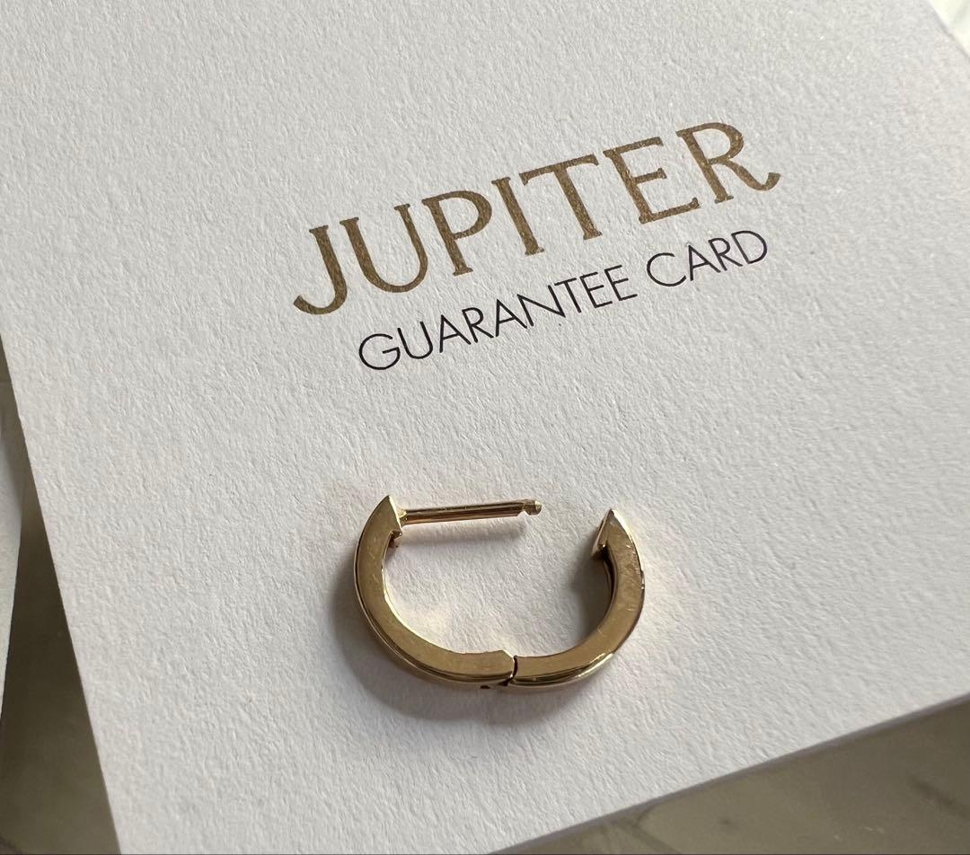 JUPITER K10YG フープピアス 片耳用 ユニセックス イエローゴールド