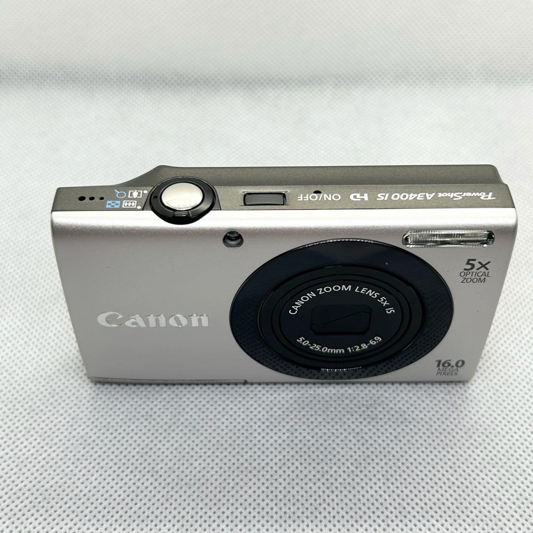 【美品】Canon コンパクトデジタルカメラA3400IS シルバー