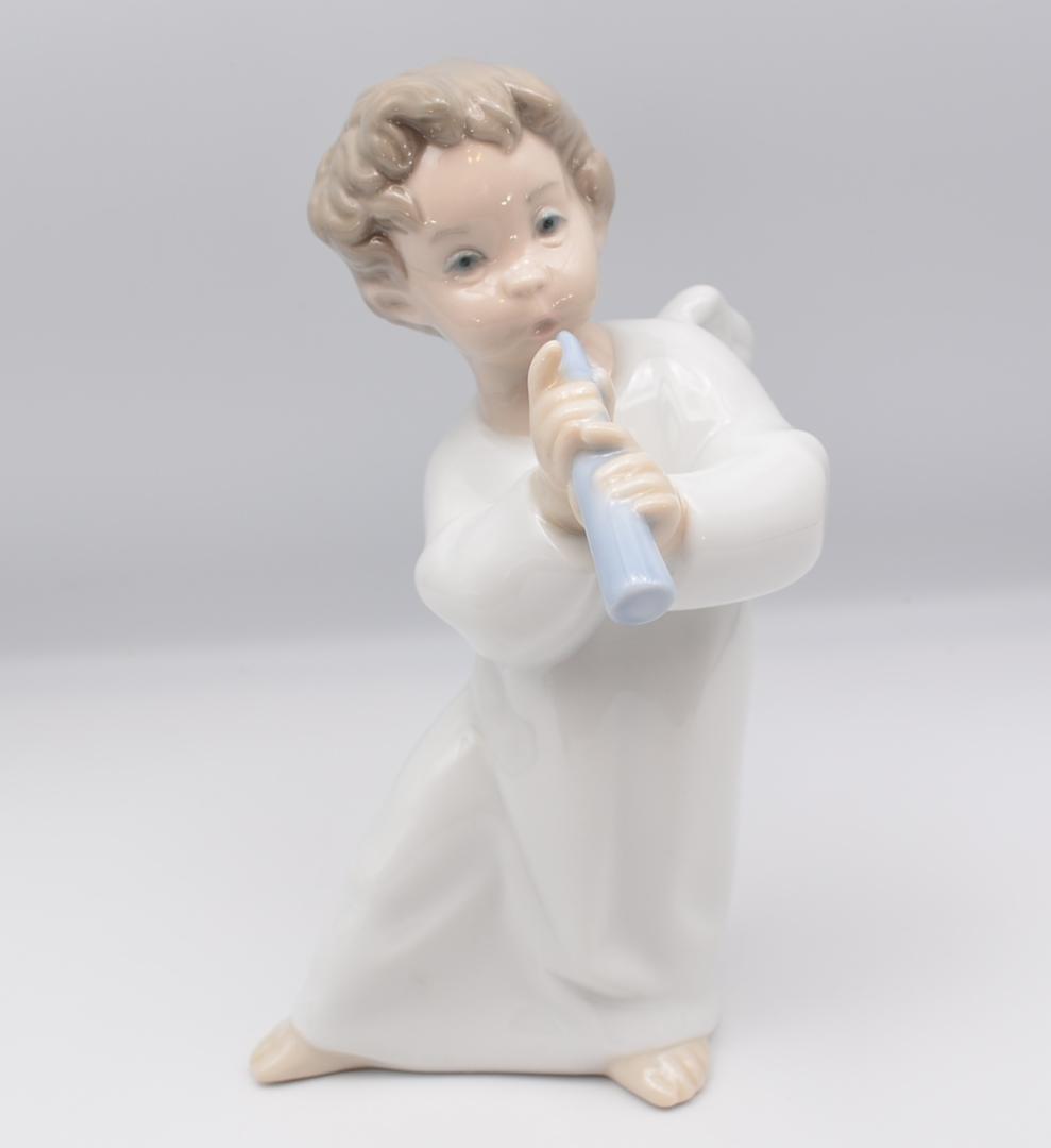 夢見る天使／フルートを吹く天使　リヤドロ　2体おまとめ　スペイン　ご成約済み