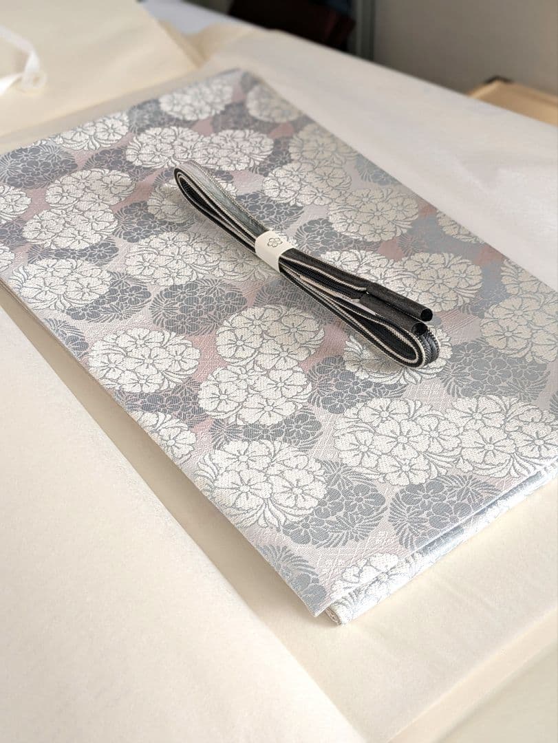 正絹西陣織花丸文様三越謹製高級袋帯