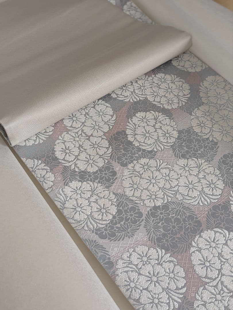 正絹西陣織花丸文様三越謹製高級袋帯