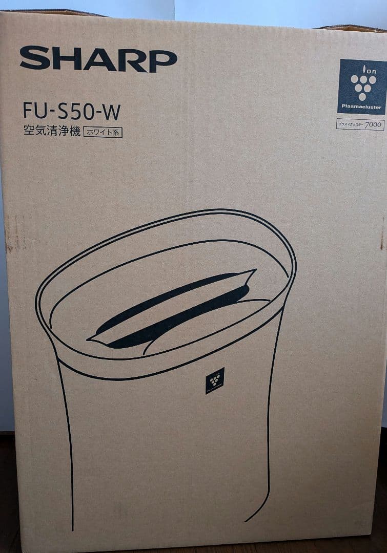 【新品/未使用】SHARP FU-S50-W 空気清浄機