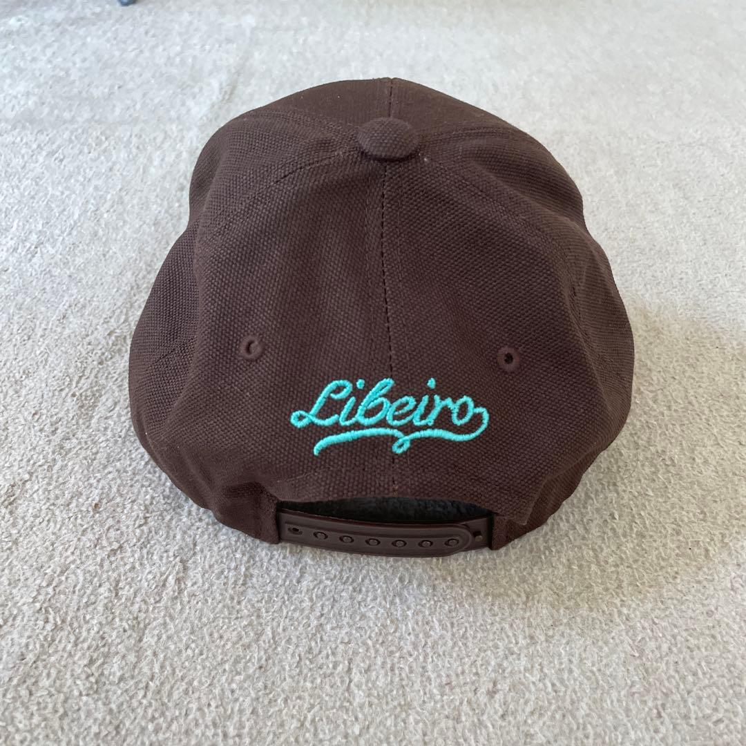 LIBEIRO LR刺繍ブラウンキャップ