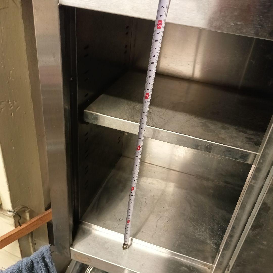 送料込み　ステンレス スライドドア収納キャビネット