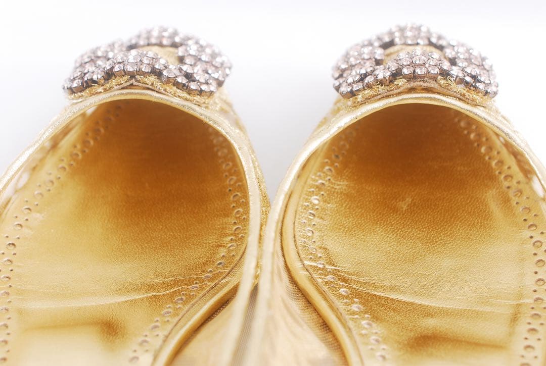 美品 マノロブラニク MANOLO BLAHNIK 23 50周年 ハンギシ