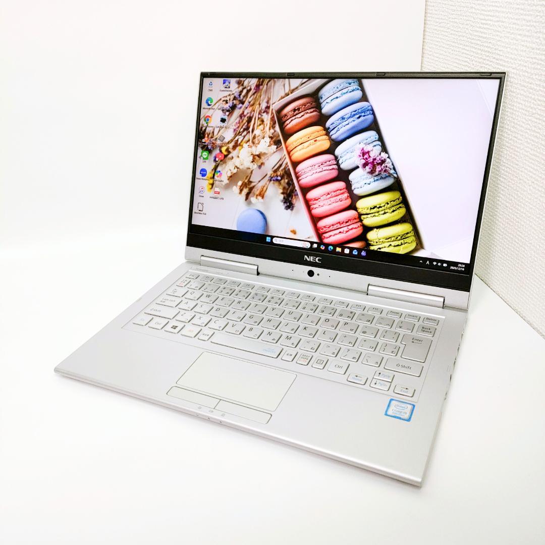2in1✨️NEC/タッチパネル/第8世代i5/SSD/カメラ付きノートパソコン