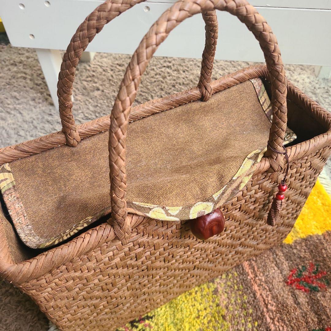 あやこ品　新品未使用　葡萄つる　山葡萄籠バッグ　天然素材 国産