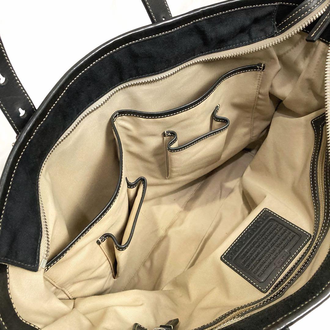 JT 美品 コーチ 大容量2wayビジネスバッグ A4・B4収納 斜め掛け