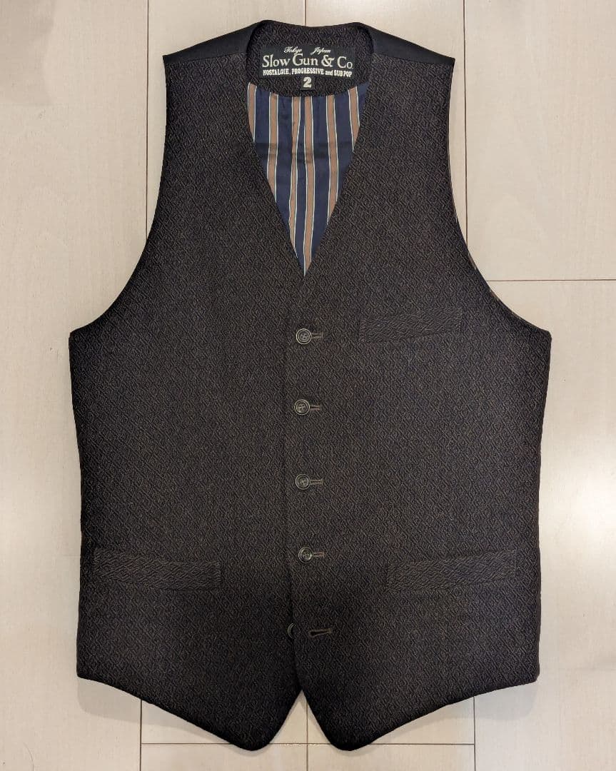 SLOWGUN ツイード ベスト サイズ2 AUBERGE