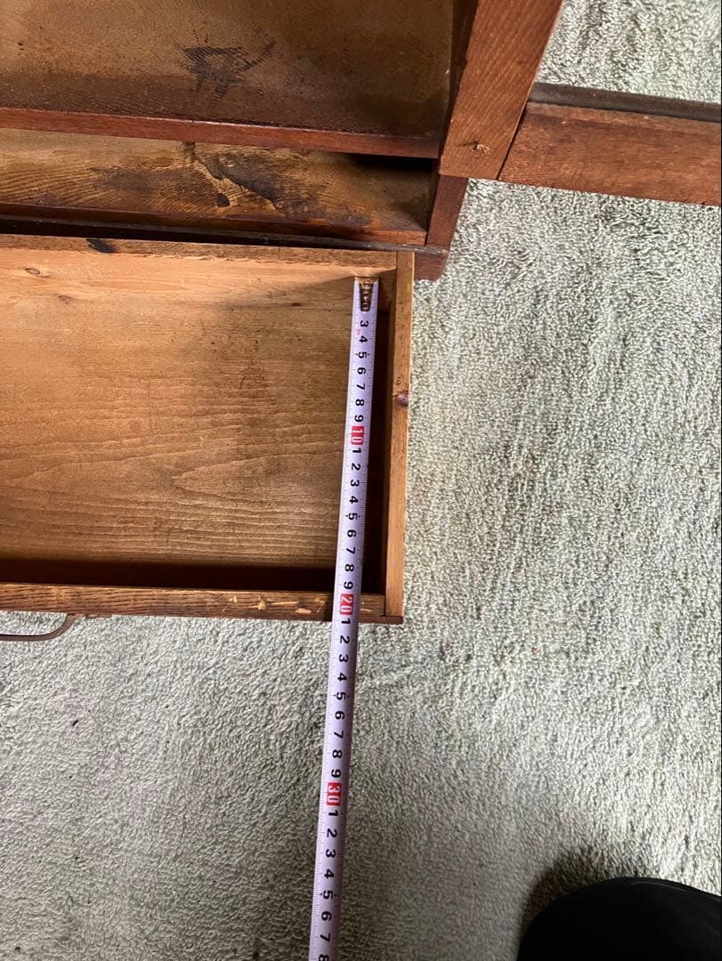 レトロ商品　木製ガラス扉収納　キャビネット　本棚　アンティーク家具