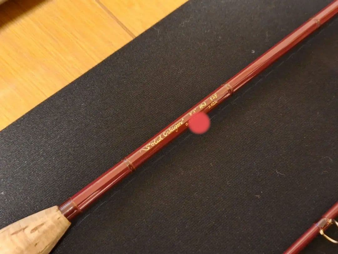 名品美品 フライロッド ソリッドオクタゴン 8ft3in #3　8角形カーボン