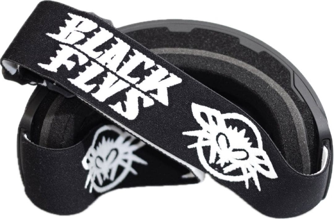 BLACKFLYS スノーゴーグル　球体ミラーライトスモークレンズ　マグネット式