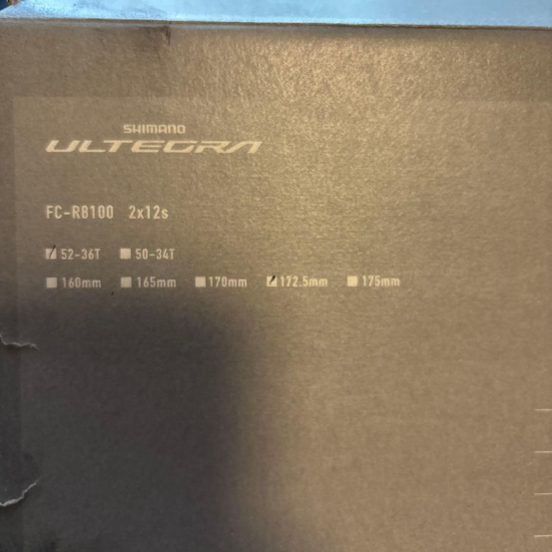 パーツ SHIMANO ULTEGRA fc-R8100 172.5mm 52-36T