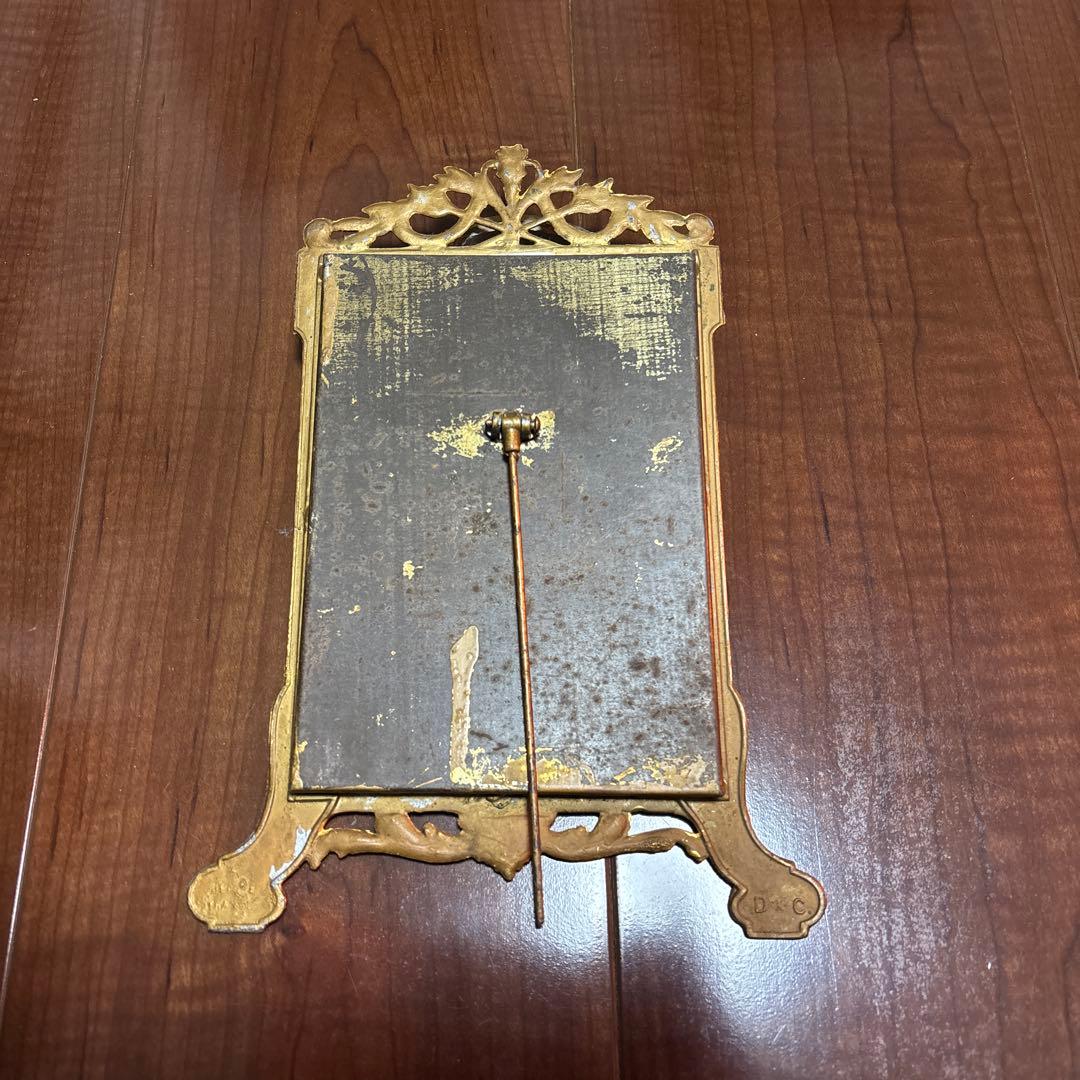 Xmasセールアンティークフォトフレームゴールドヴィンテージ