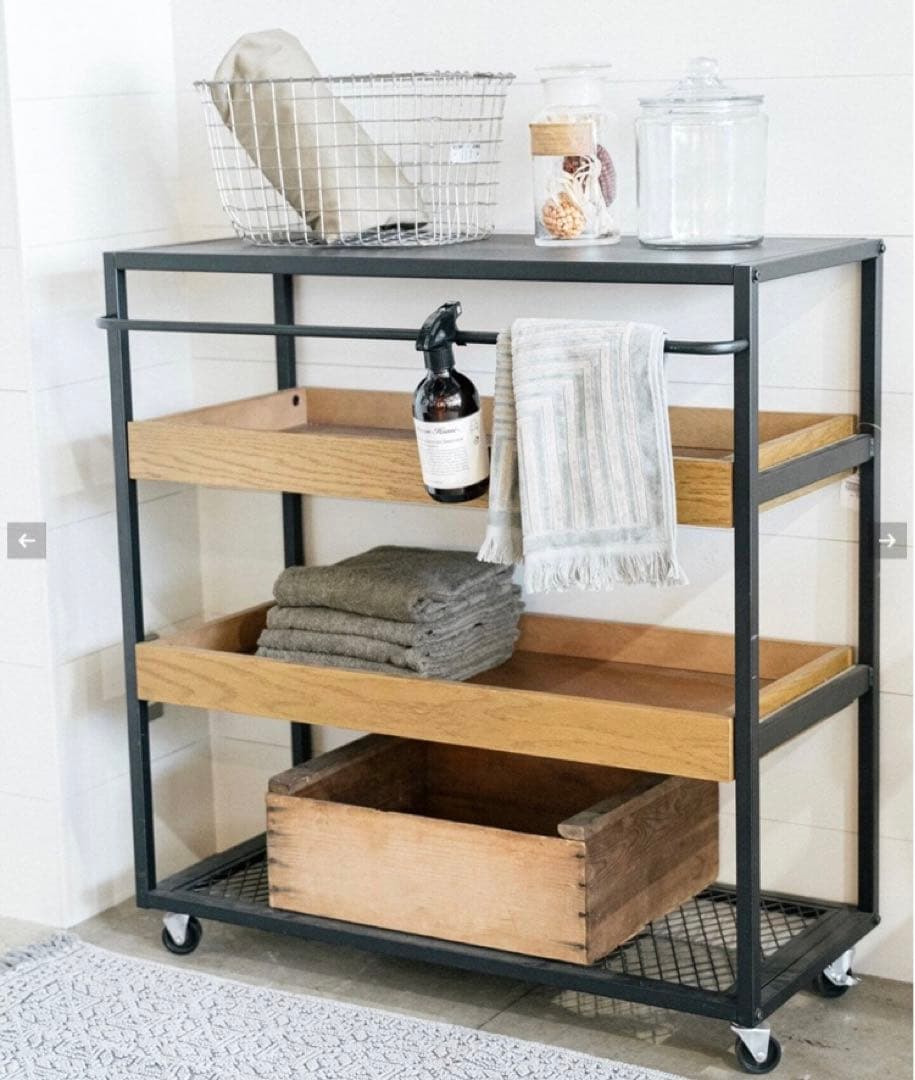 カ*レ様 ジャーナルスタンダードファニチャーサンクワゴンラックスチールラック 収