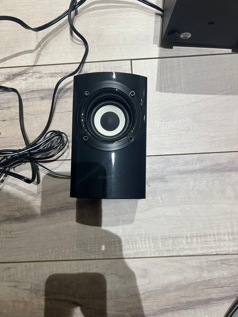 ELECOM 木のスピーカー 25W サブウーファー付