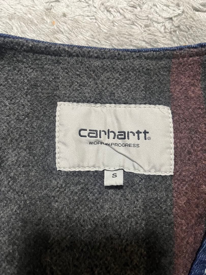 極美品　Carhartt デニムベスト S wip