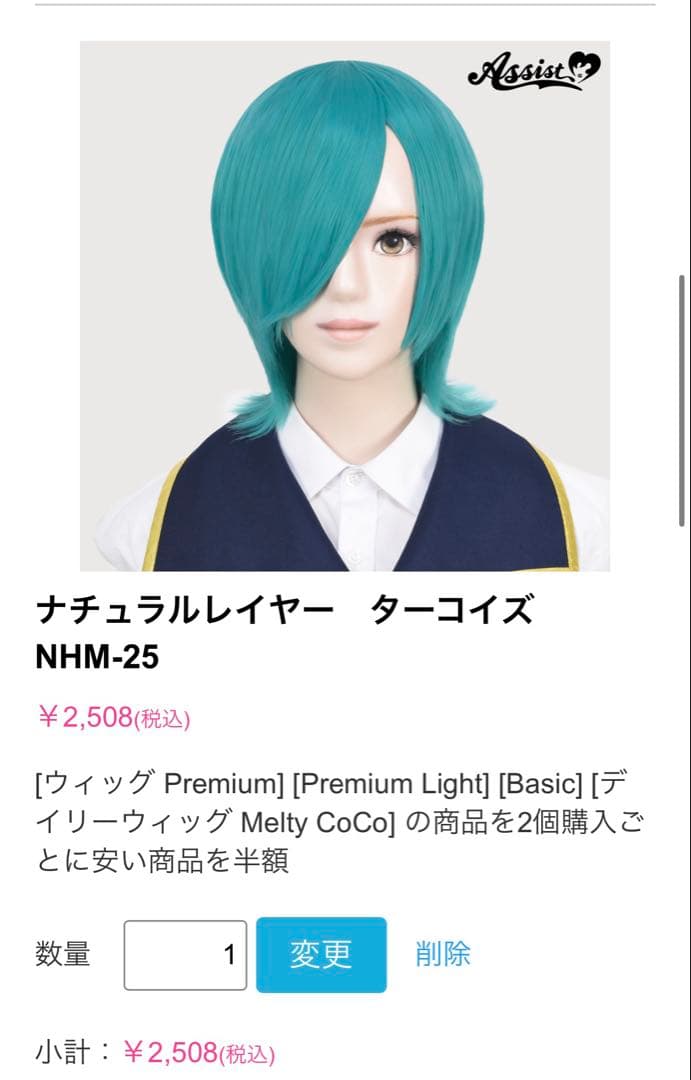 カノン ウィッグオーダーメイド品