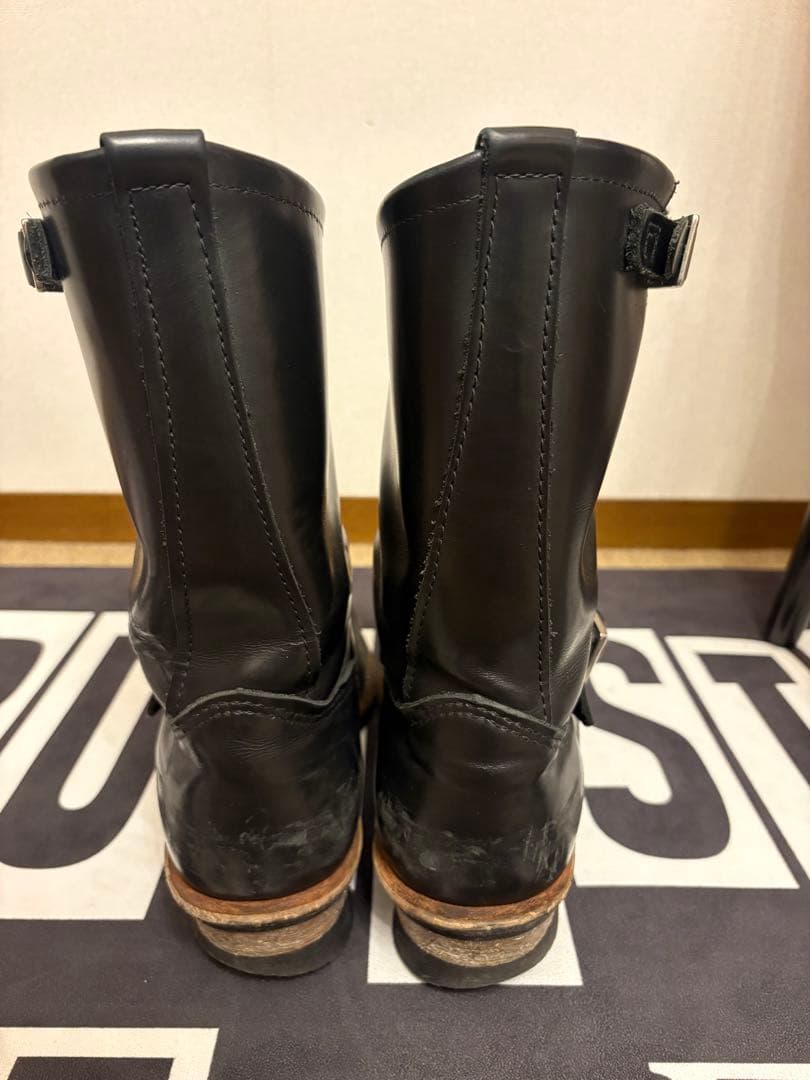 レザーエンジニアブーツ　レッドウィング　redwing ビンテージ　usa製