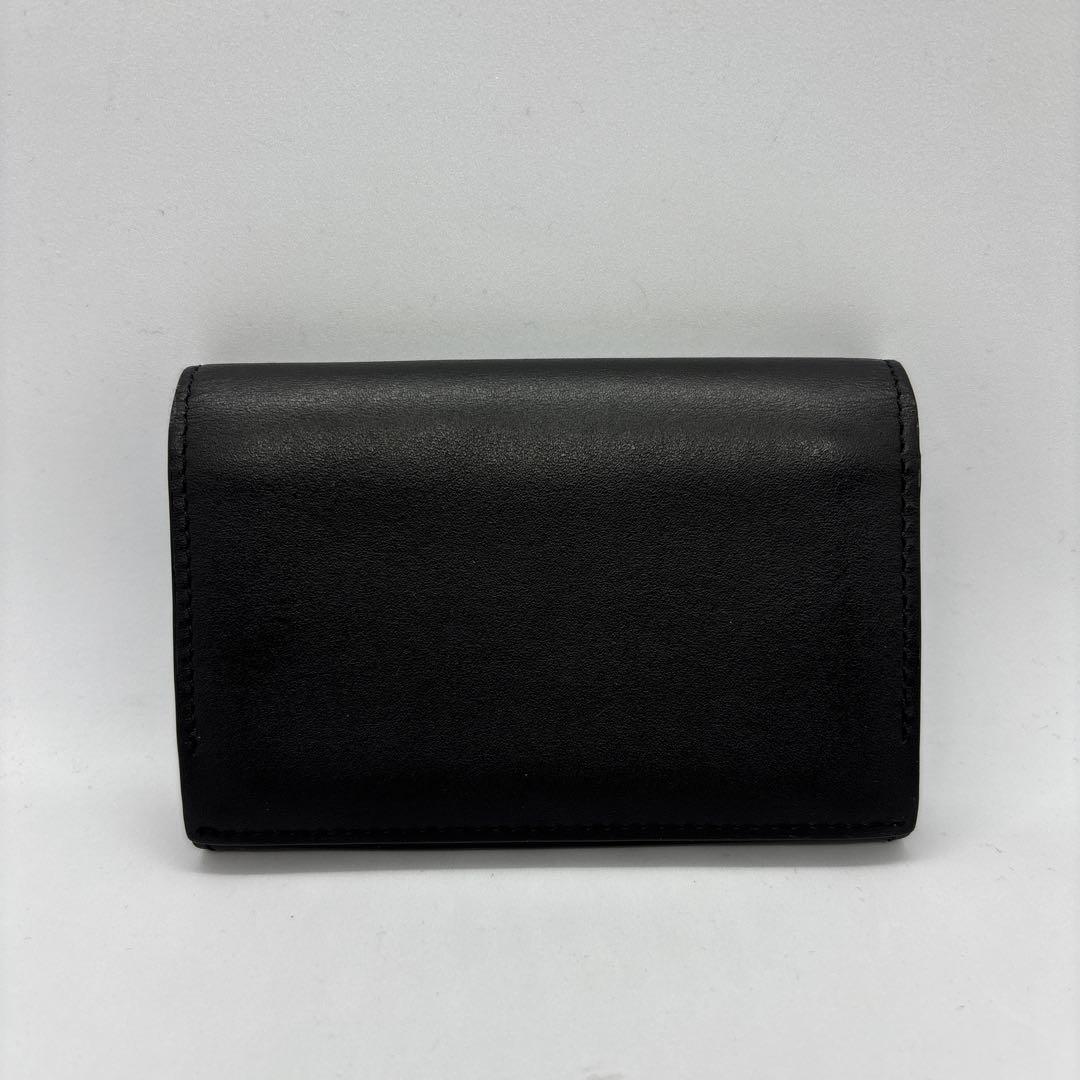 【美品】ポールスミス　名刺入れ　ミニクーパー　マルチストライプ　ブラック　レザー