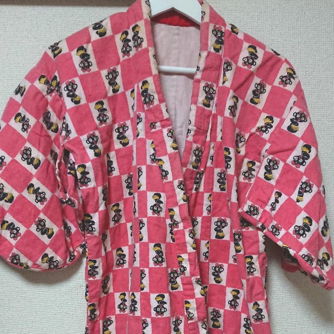 ６０年代ヴィンテージダッコちゃんの着物     アンティークダッコちゃんネル着物