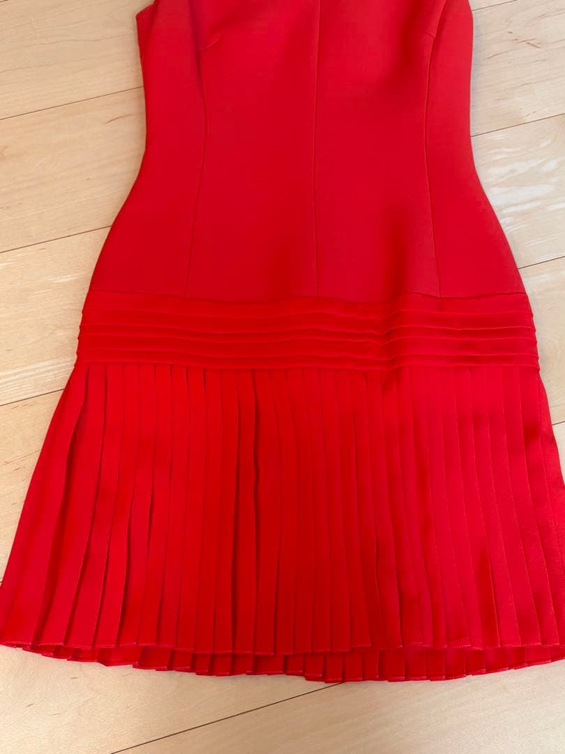 Christian Dior ノースリーブワンピース レッドS