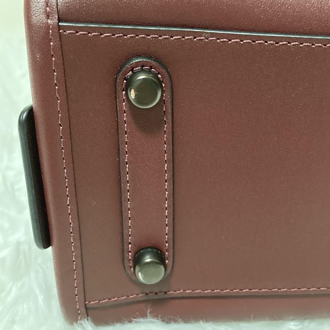 【美品】 COACH コーチ ローグ 25・ヴァーシティ パッチ CG214
