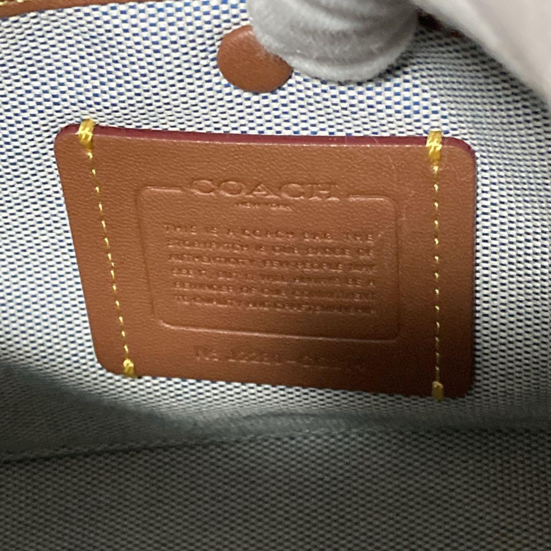 【美品】 COACH コーチ ローグ 25・ヴァーシティ パッチ CG214