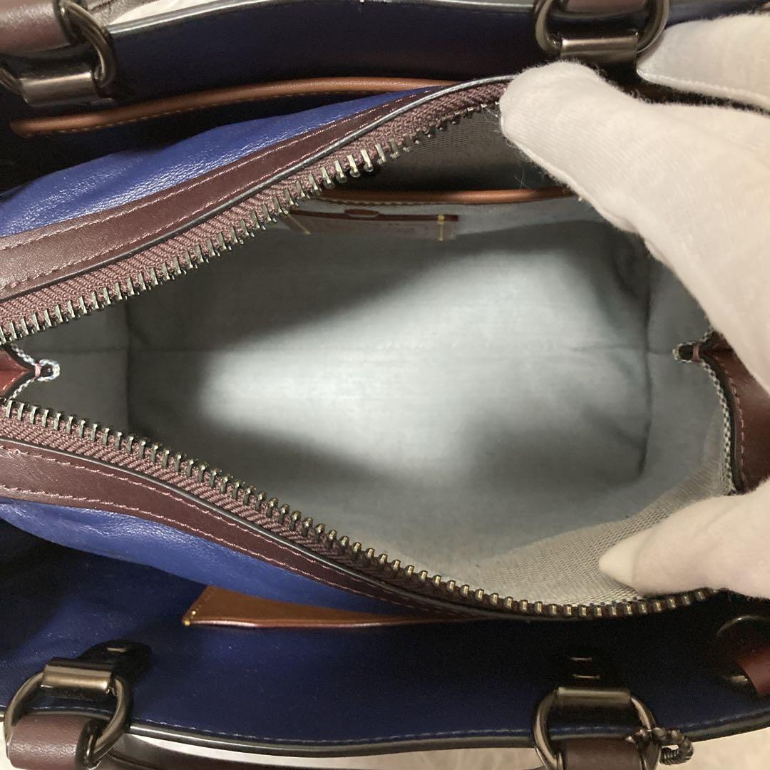 【美品】 COACH コーチ ローグ 25・ヴァーシティ パッチ CG214