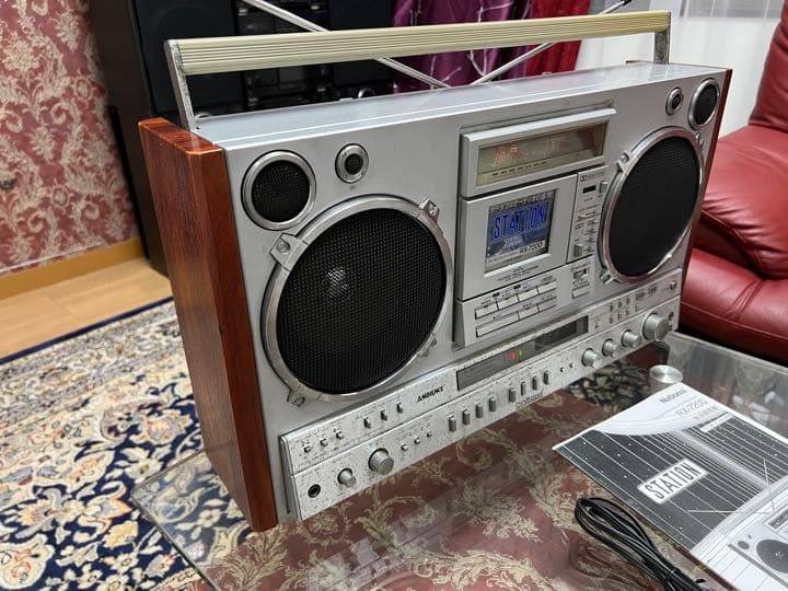 内蔵BLT変更可能ナショナル ラジカセRX-7200動作品 FMAM受信可 中古
