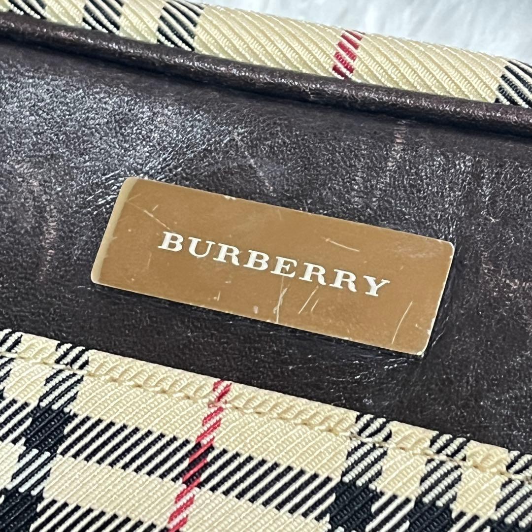 Burberry バーバリー　ショルダーバッグ　ノバチェック　ベージュ　金具