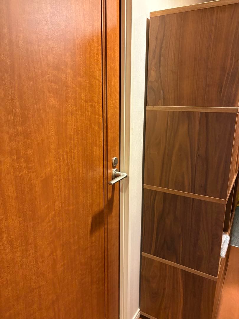 無印良品　スタッキングキャビネット　オーク材　ウォールナット