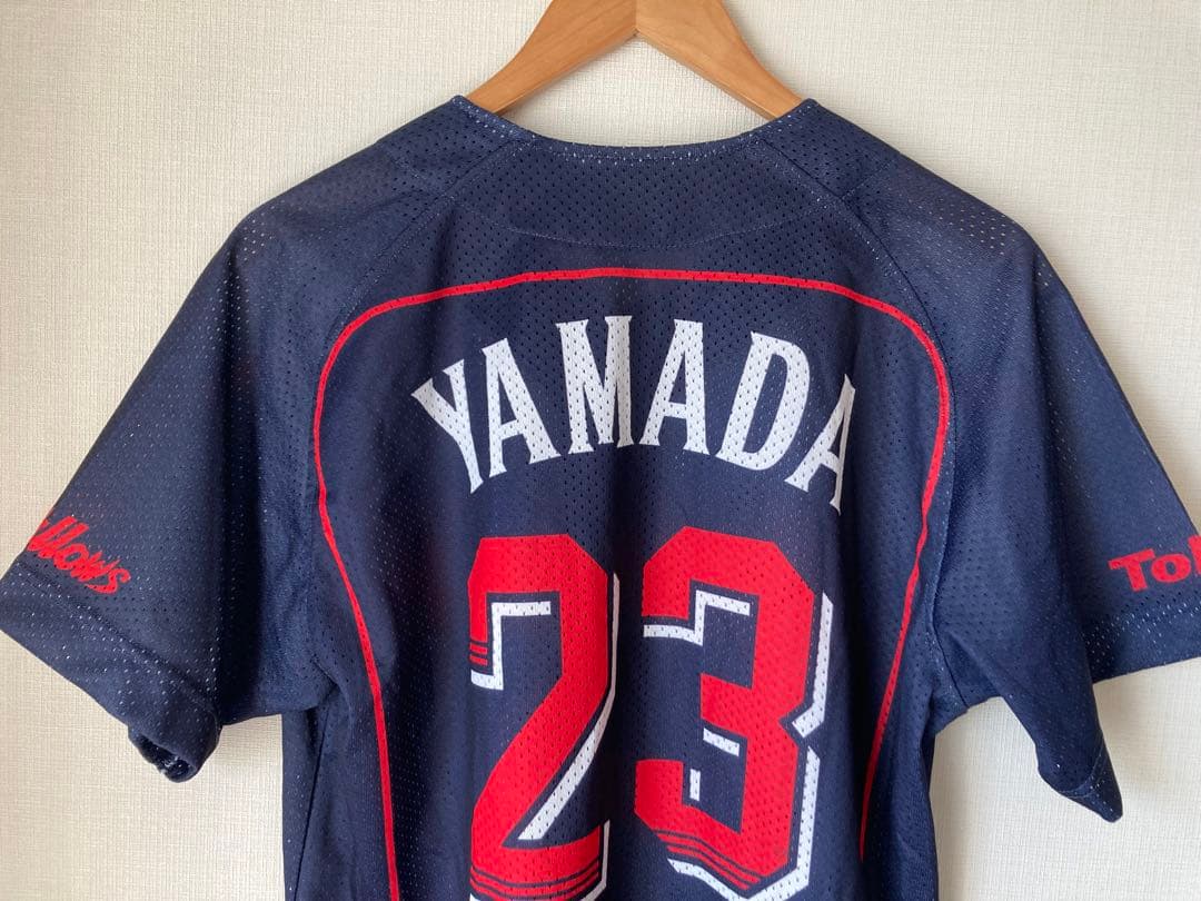 【希少】 山田哲人 ヤクルト ユニフォーム 23 ビジター L 応援グッズ