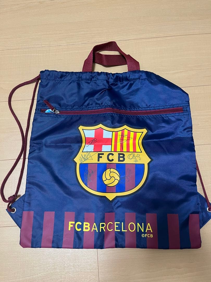FCバルセロナ サイン入りバッグ