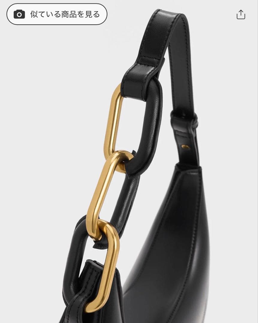 Kora コラ メタリックアクセントムーンバッグ