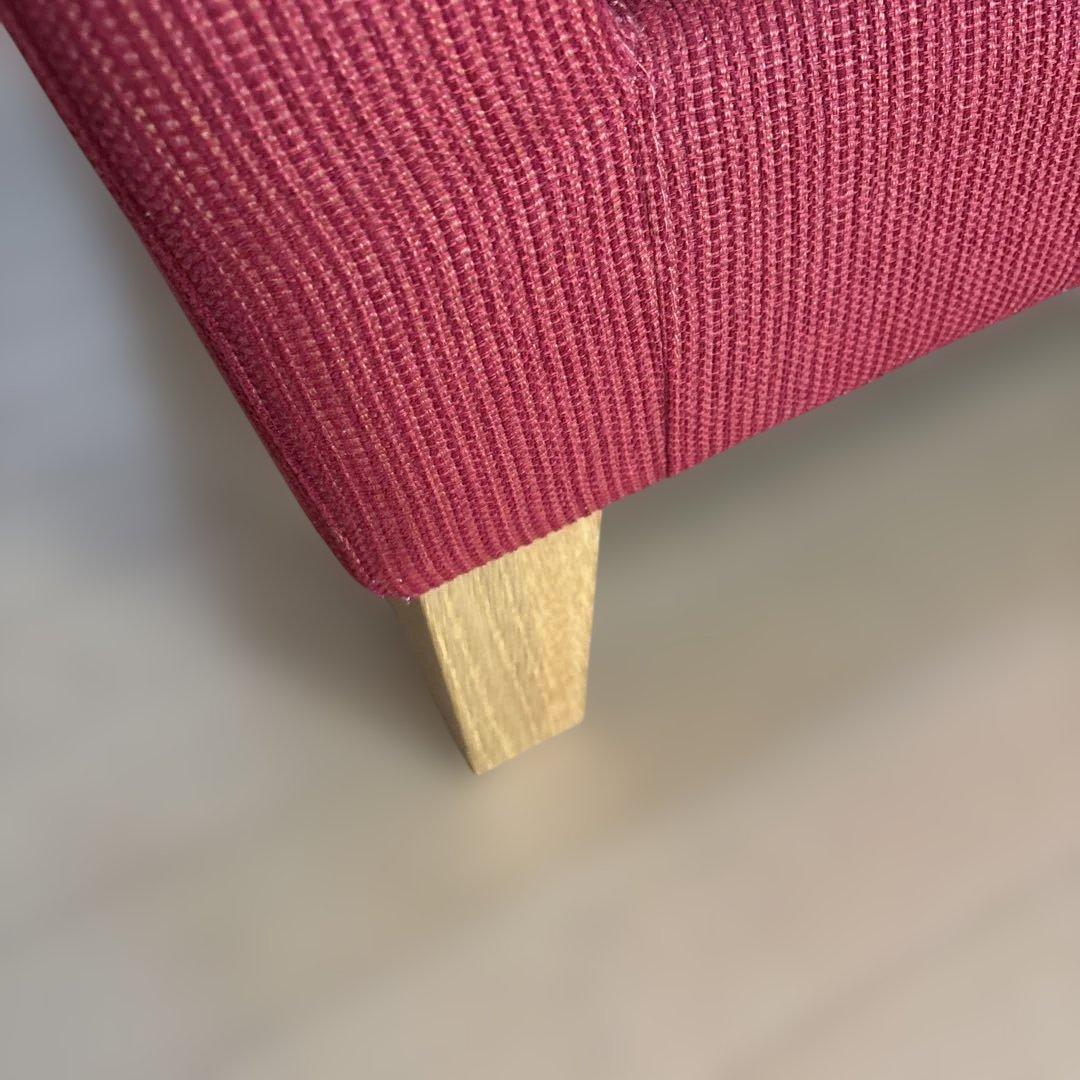 たのめる便送料込み　エスティック　SPIGA レッド系　ソファ 3人掛け