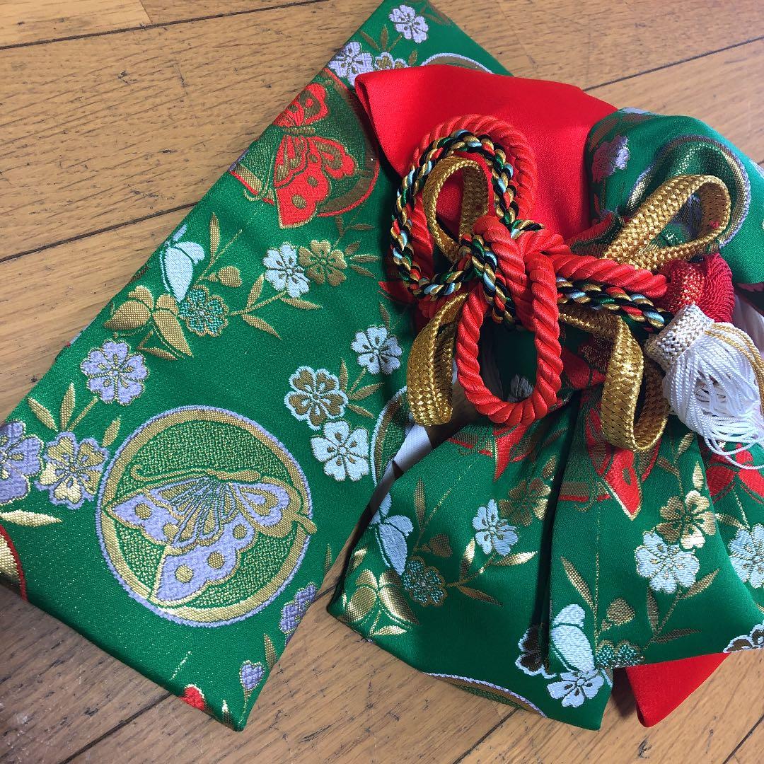 オススメ！絞り　金糸　こづち柄　赤　15点セット