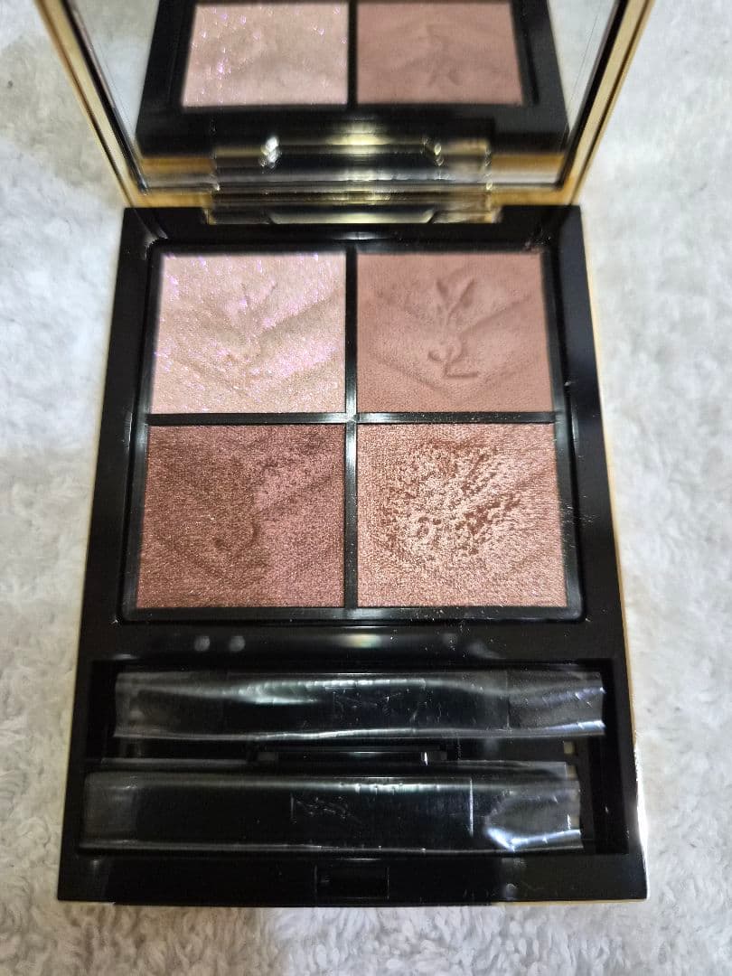 極美品★イヴ・サンローランYSL★クチュールミニクラッチ 025ゴールデンラスト