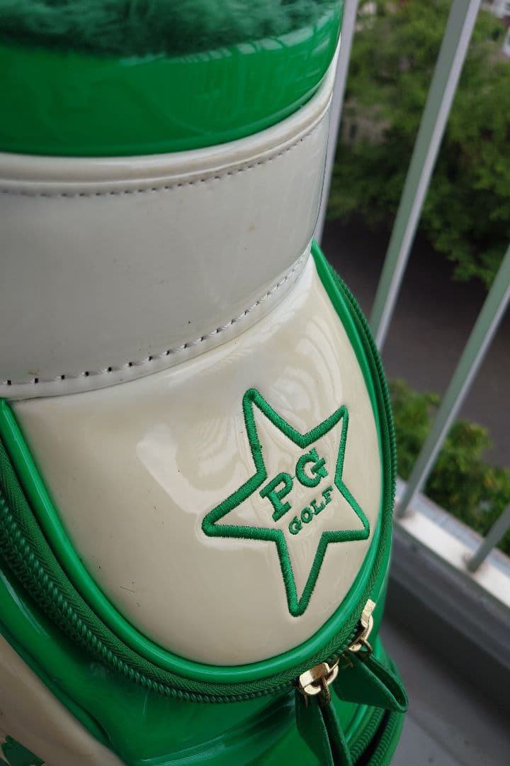 PEARLY GATES (パーリーゲイツ)キャディバッグ グリーン/ホワイト
