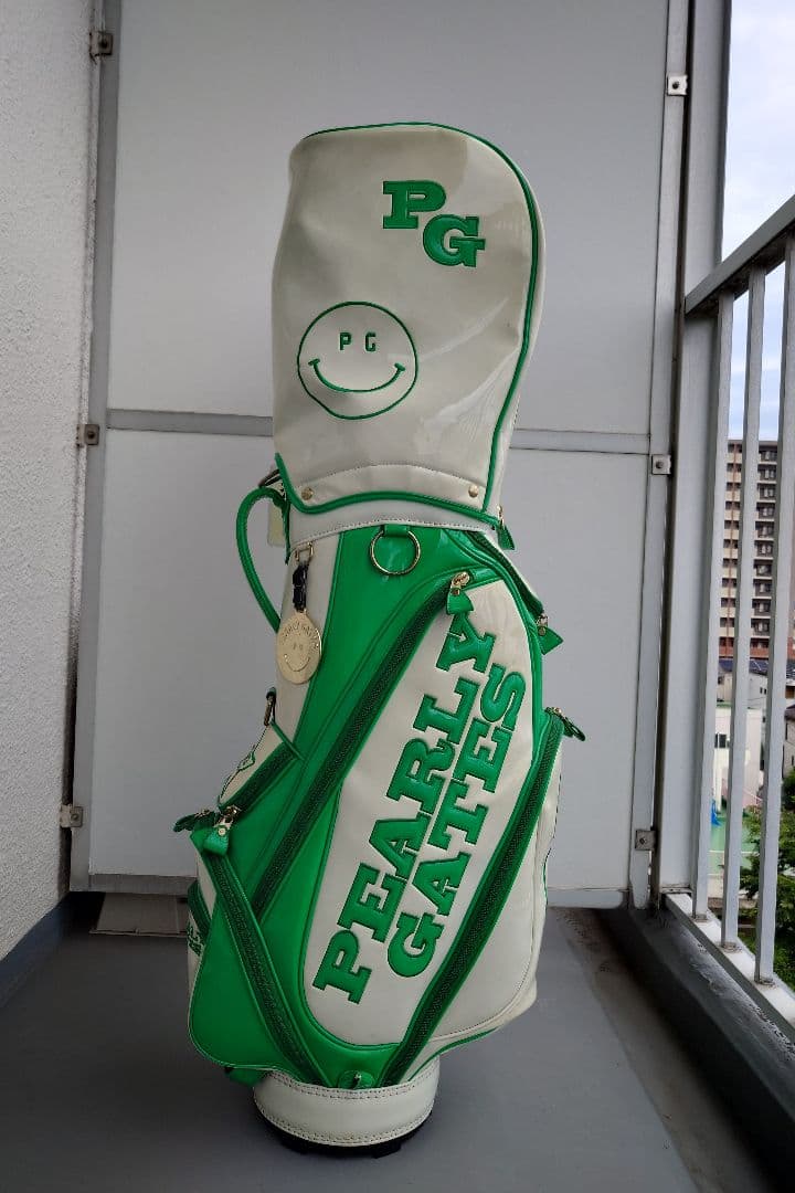 PEARLY GATES (パーリーゲイツ)キャディバッグ グリーン/ホワイト