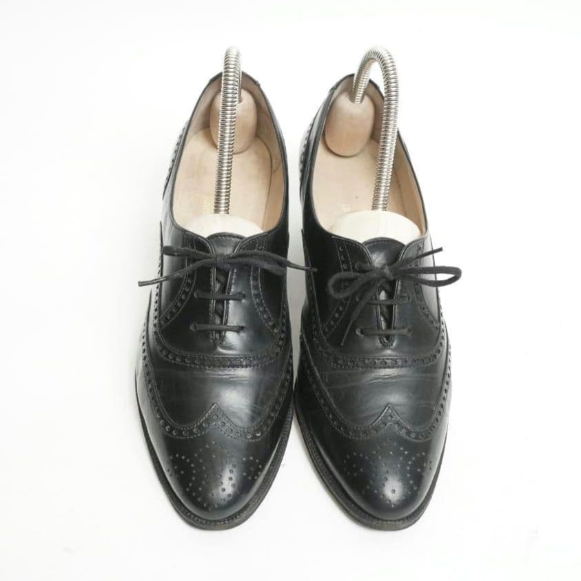 タニノクリスチー ローファー パンプス ヒール メダリオン 6 1/2 23.5