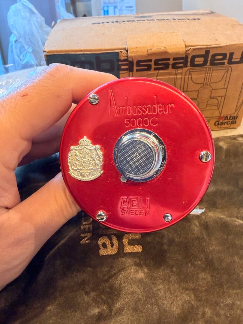 Abu Garcia アンバサダー 5000C クラシックレプリカレッド 箱説有