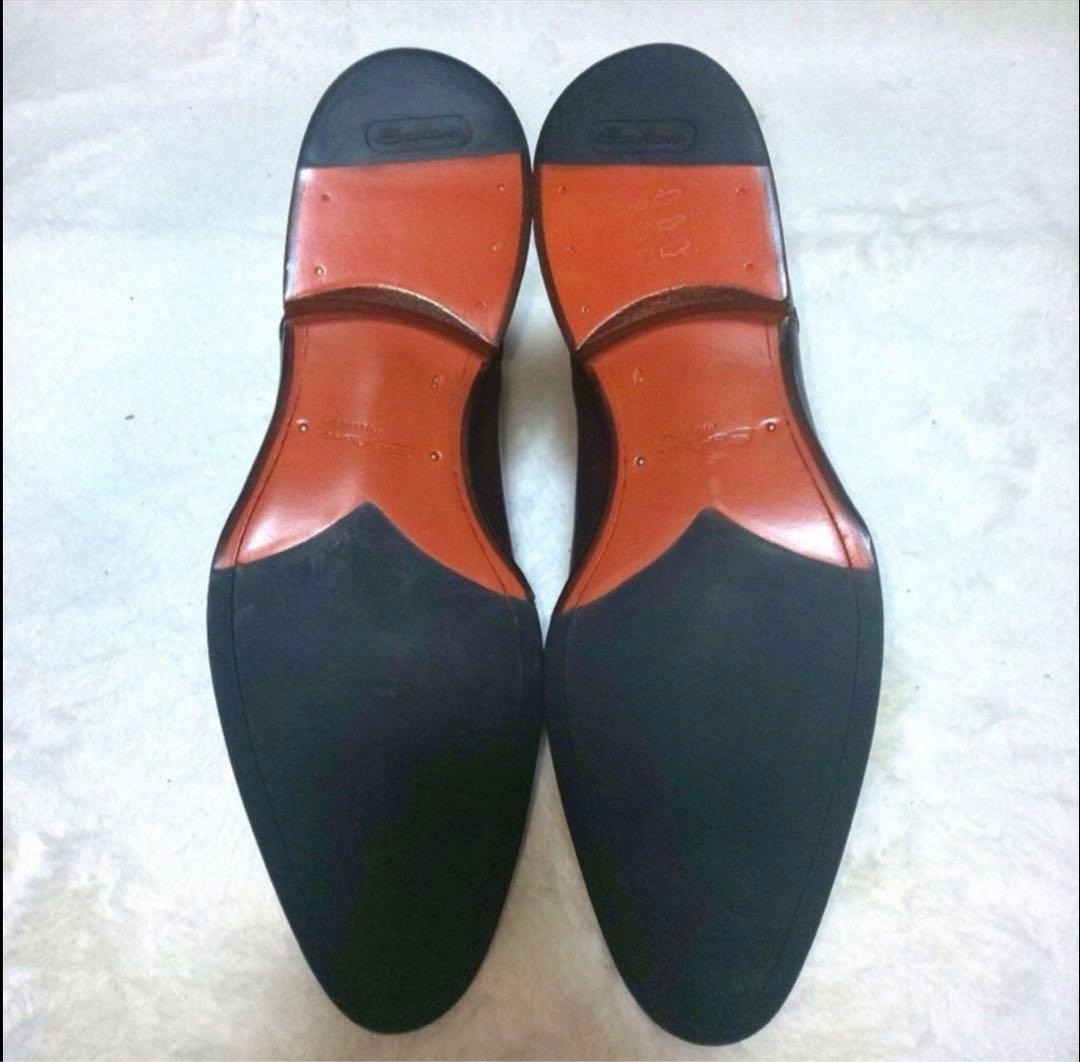 Santoni ダークブラウン サイドゴアブーツ　uk9