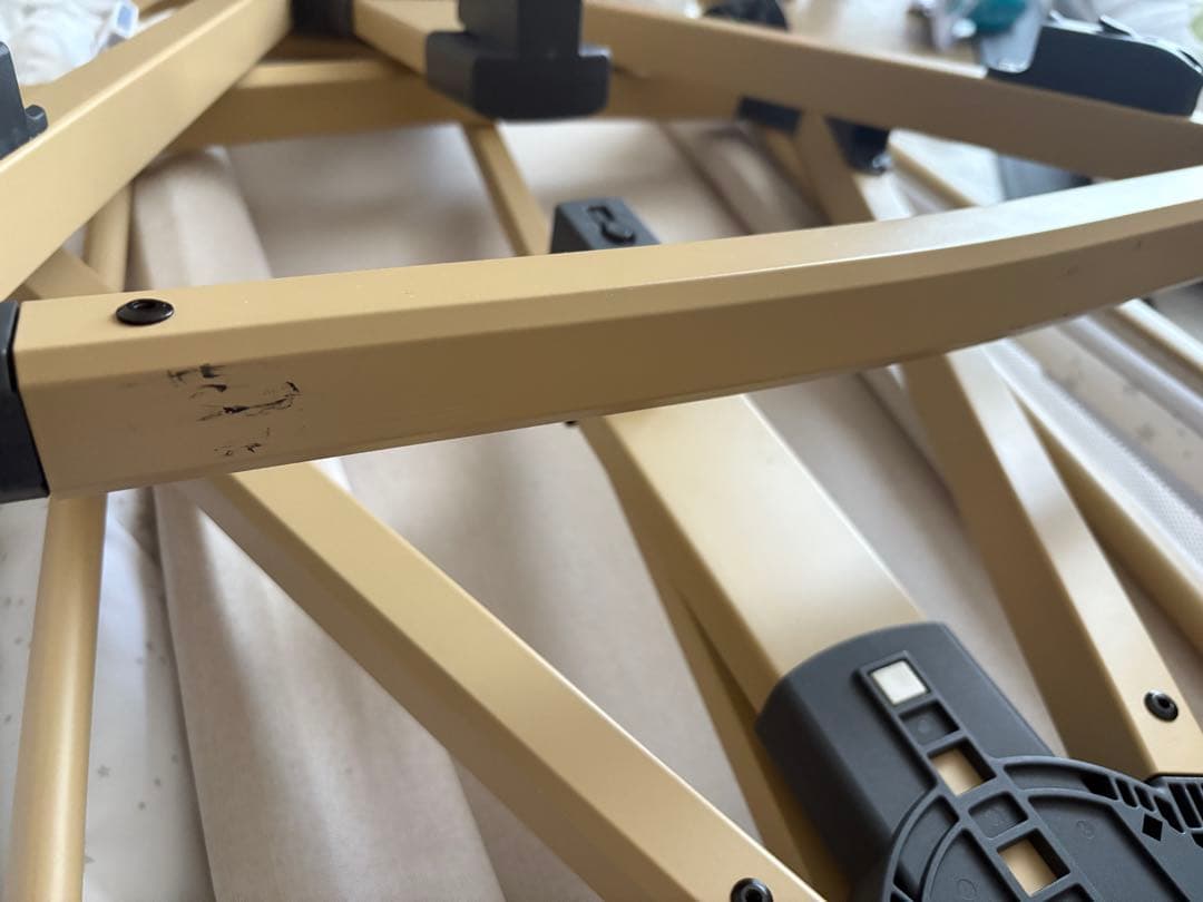 【美品】HZDMJベビーベット 移動可能・持ち運び・折りたたみOK 添い寝ベッド